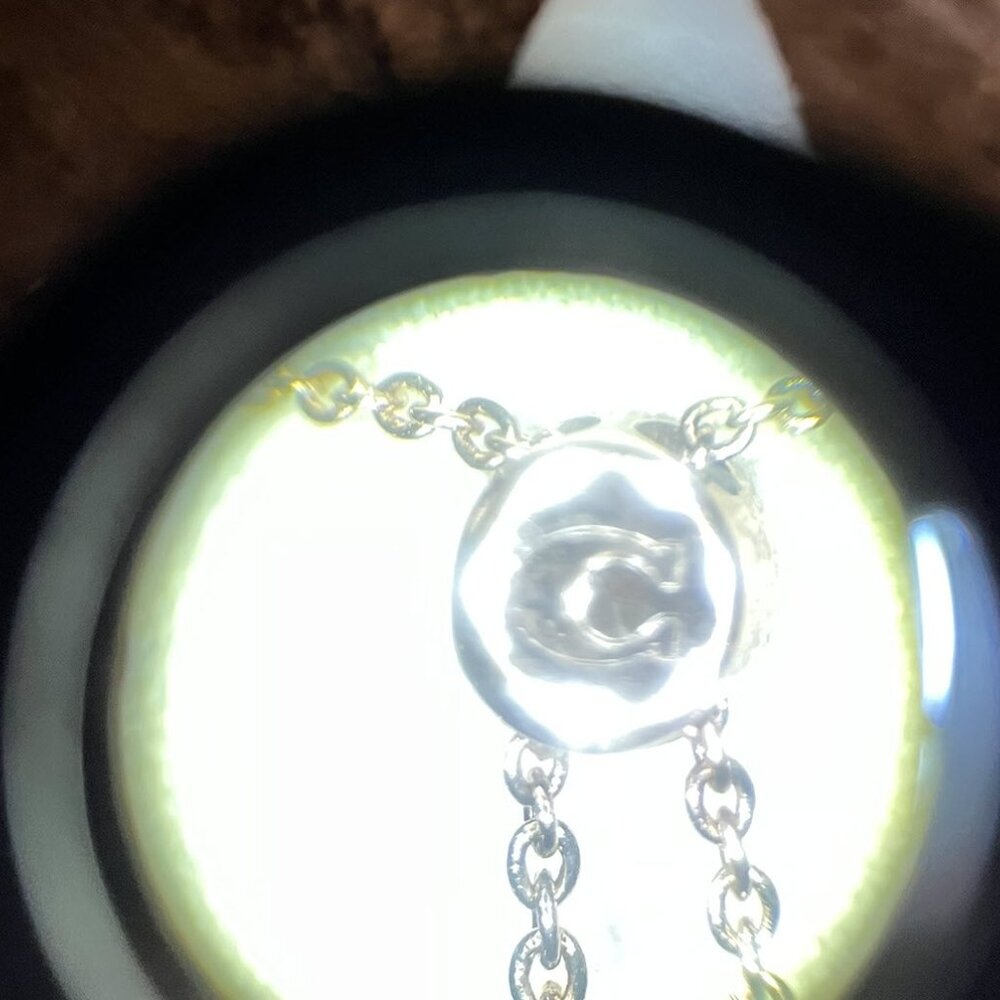 Authentic Coach Open Circle Rhinestone Slider Bracelet – Rose Gold - Picture 3 of 8